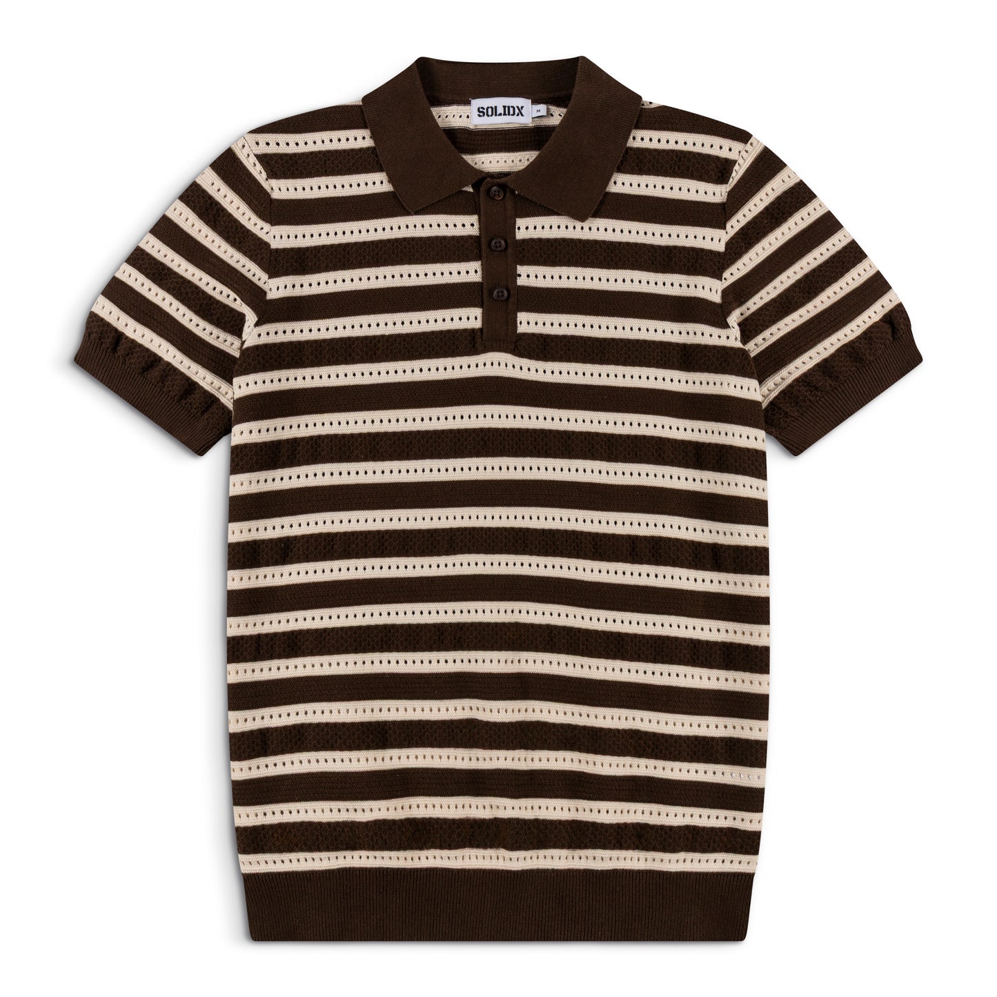 Men’s Striped Vintage Knit Polo