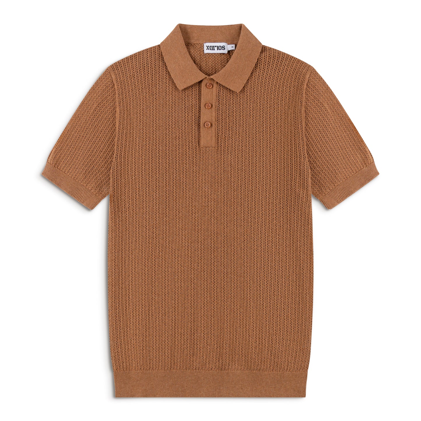 AirKnit Pointelle Textured Knit Summer Polo