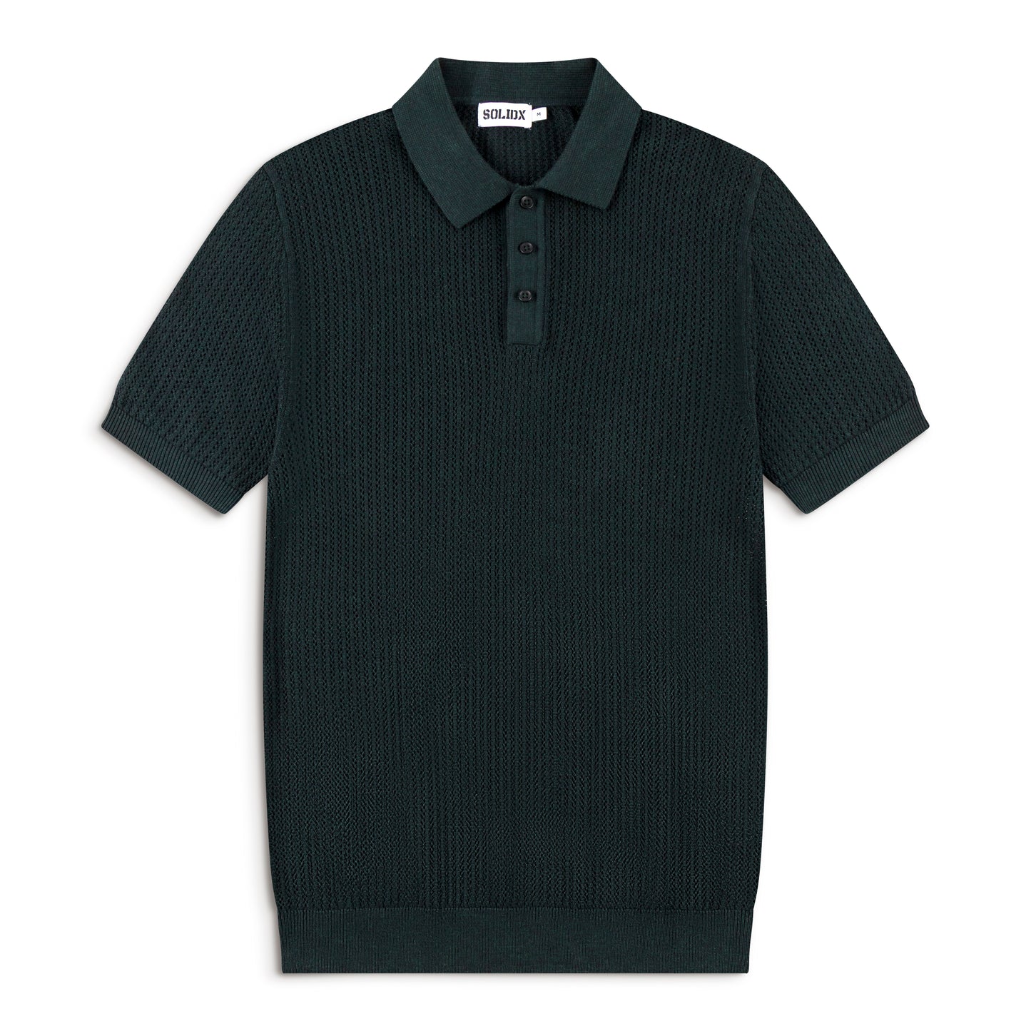 AirKnit Pointelle Textured Knit Summer Polo