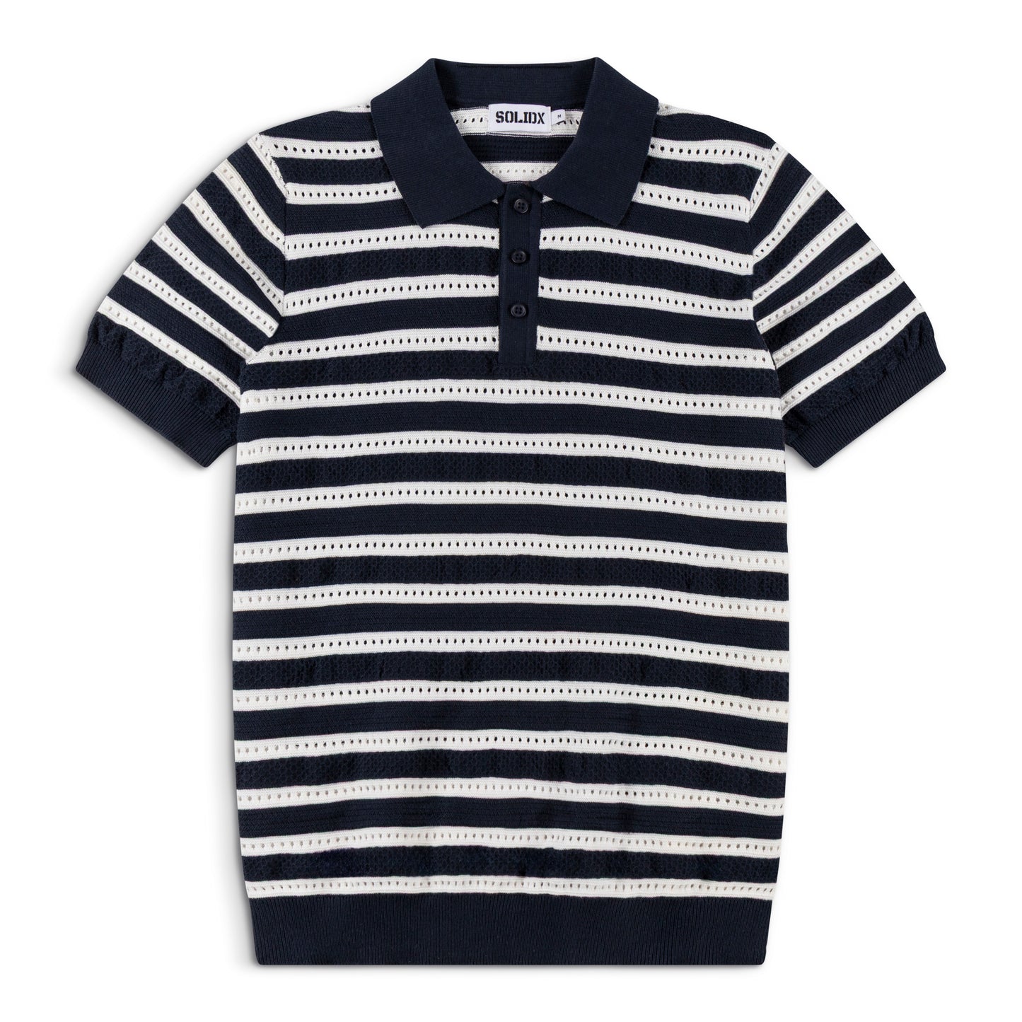 Men’s Striped Vintage Knit Polo