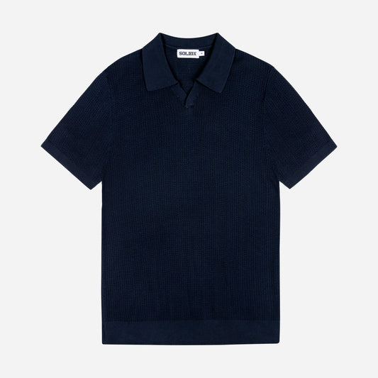 Essential Textured Knit Polo