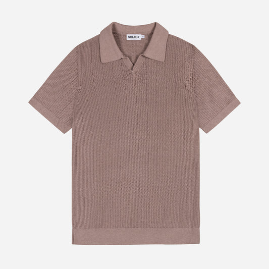 Essential Textured Knit Polo