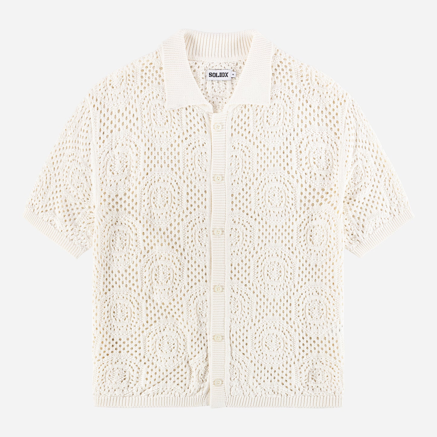 Aura Crochet Knit Button Cardigan